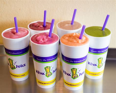 Keva Juice delights its guests with its fine selection of smoothies. . Keva juice near me